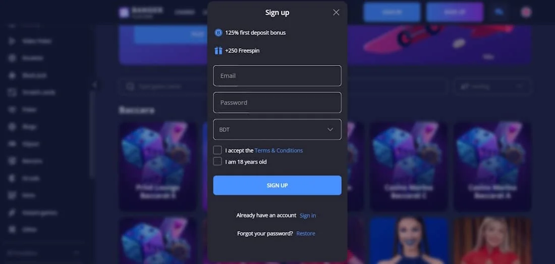 create a personal account registration methods